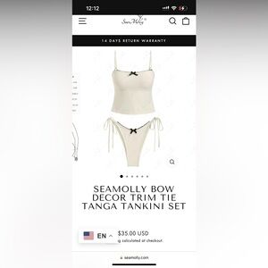 Seamolly, size large, colors are white and black.